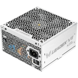 Super Flower Leadex VII Platinum PRO 850W ATX 3.1, 80 Plus Platinum, Fully Modular, Flat White Cables, 140mm Fan, 150mmx150mmx86mm, White, 10 Year Warranty