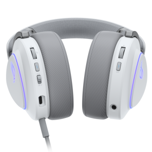 Геймърски безжични слушалки ASUS ROG Delta II White - USB-C, Aura Sync RGB