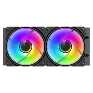 Gamemax водно охлаждане Water Cooling IceBurg 240 Infinity Black - Infinity Mirror, Addressable RGB