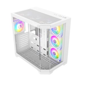 Gamemax Case ATX - HYPE-A White - 4 x 120 mm Addressable RGB fans