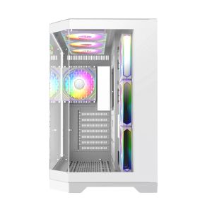 Gamemax Case ATX - HYPE-A White - 4 x 120 mm Addressable RGB fans