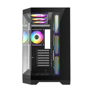 Gamemax Case ATX - HYPE-A Black - 4 x 120 mm Addressable RGB fans