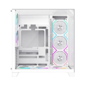 Gamemax Case ATX - Infinity Pro White - 5 x 120 mm Addressable RGB fans