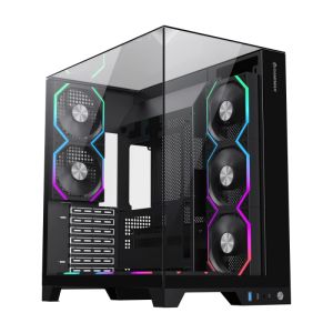 Gamemax Case ATX - Infinity Pro Black - 5 x 120 mm Addressable RGB fans