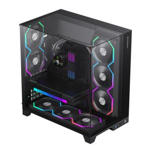 Gamemax Case ATX - Infinity Pro Black - 5 x 120 mm Addressable RGB fans
