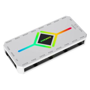 Gamemax разклонител за вентилатори Fan Hub - V4.0 PWM ARGB Hub + Controller White