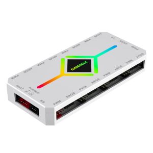 Gamemax разклонител за вентилатори Fan Hub - V4.0 PWM ARGB Hub + Controller White