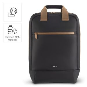 HAMA Раница за лаптоп "Ultra Lightweight", до 41 см (16,2"), черно с кафяво