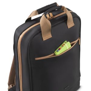 HAMA Раница за лаптоп "Ultra Lightweight", до 41 см (16,2"), черно с кафяво
