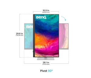 Монитор BenQ PD3226G 32” 4K 144Hz, IPS, 1ms, Designer Monitor, AQCOLOR, AMD FreeSync Premium, Pantone, Calman, Display ColorTalk, Daisy Chain, KVM, Thunderbolt 4, CAD/CAM Mode, DualView, 400nits, 1200:1, DP.HDMI, TB4 90W PD, Height Adj. 150mm, 7kg. WHITE-