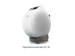 Мултимедиен проектор BenQ GV50, DLP, LASER, 1080p (1920x1080), 100K:1, 500 ANSI Lumens, 1.2X, Google TV, Auto Keystone, HDMI, USB-C with DP/PD, USB-A, BT 5.0, Wi-Fi, Speakers 5.1 2x 4W + 10W Woofer, Light Source Life ECO 30,000hrs, 2.1kg, White