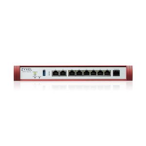 Защитна стена Zyxel USG FLEX 200 H, User-definable ports with 2*2.5G & 6*1G, 1*USB, with 1 YR Entry Defense Pack