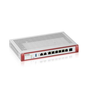 Защитна стена Zyxel USG FLEX 200 H, User-definable ports with 2*2.5G & 6*1G, 1*USB, with 1 YR Entry Defense Pack