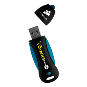 Corsair Flash Voyager USB 3.0 64GB, Read 190MBs - Write 55MBs, Plug and Play