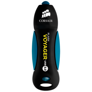 Corsair Flash Voyager USB 3.0 64GB, Read 190MBs - Write 55MBs, Plug and Play