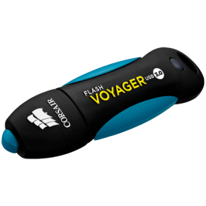 Corsair Flash Voyager USB 3.0 64GB, Read 190MBs - Write 55MBs, Plug and Play