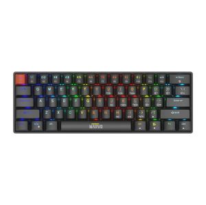 Tastatură mecanică Marvo Gaming Saber 61 KG933G Albă - 61 de taste, Comutatoare roșii [Liniară]