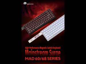 Madlions Professional Gaming Mechanical Keyboard MAD 60 PRO - Black, 8K, Gateron Jade Customized [Linear]
