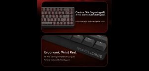 Madlions Professional Gaming Mechanical Keyboard MAD 60 PRO - Black, 8K, Gateron Jade Customized [Linear]
