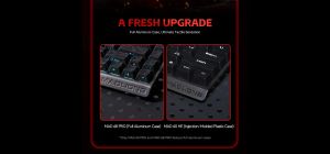 Madlions професионална геймърска механична клавиатура Professional Gaming Mechanical Keyboard MAD 68 PRO - Black, 8K, Sealed Silver Magnetic [Linear]