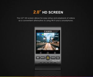 VIOFO Видеорегистратор Dash Cam A129 Plus - GPS, Sony STARVIS, 60 FPS