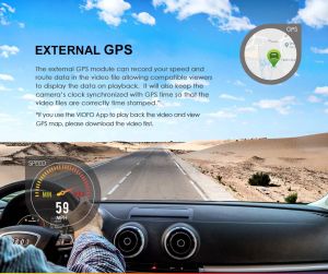 VIOFO Видеорегистратор Dash Cam A129 Plus - GPS, Sony STARVIS, 60 FPS