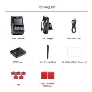 VIOFO Видеорегистратор Dash Cam A129 Plus - GPS, Sony STARVIS, 60 FPS