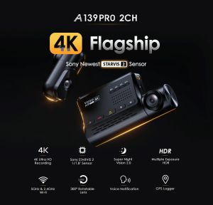VIOFO Dash Cam A139 PRO 3 Channel - 4K UHD, Sony STARVIS 2, GPS