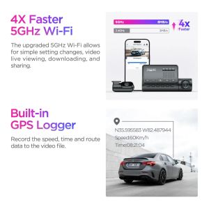 VIOFO Dash Cam A139 PRO 2 Channel - 4K UHD, Sony STARVIS 2, GPS