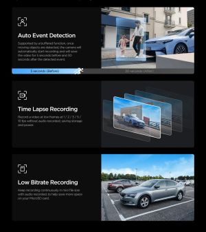 VIOFO Видеорегистратор Dash Cam VS1 - 2K, Sony STARVIS 2, 32GB SD Card Included, GPS, Bluetooth