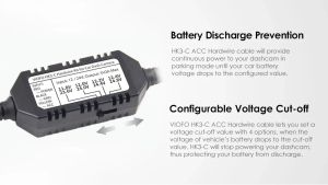 VIOFO Монтажен комплект Hardwire Kit - HK3 Type-C - Low Voltage Battery Protection