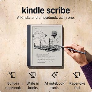 Amazon Kindle Scribe (2024) четец  16GB - 10.2" - w Premium Pen - Tungsten