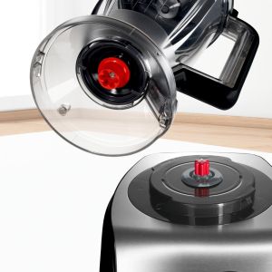 Кухненски робот BOSCH MC812M844, Food processor, MultiTalent 8, 1250 W, add.Tritan blender, Citrus press, Dough Tool, Whisk, Black -Brushed stainless steel