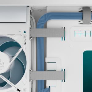 Arctic Case E-ATX - Xtender VG (White) - PCIe Gen 4 riser included, 5 A-RGB Fans included