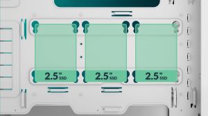 Arctic Case E-ATX - Xtender VG (White) - PCIe Gen 4 riser included, 5 A-RGB Fans included