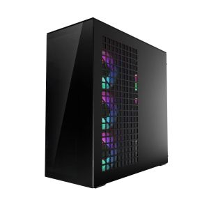 Arctic Case E-ATX - Xtender VG (Black) - PCIe Gen 4 riser included, 5 A-RGB Fans included