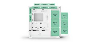 Arctic кутия Case E-ATX - Xtender (White) - 5 A-RGB Fans included