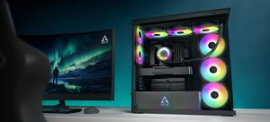 Arctic кутия Case E-ATX - Xtender (Mirror Black) - 5 A-RGB Fans included