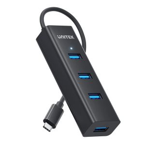 Unitek HUB USB-C 4 port - 4 x USB3.0 Black - Y-3089Z01