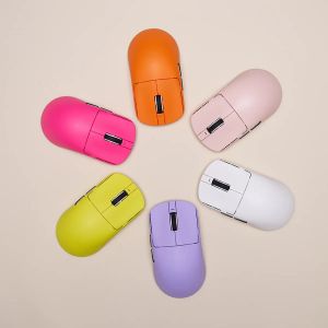 VXE Wireless Gaming Mouse Dragonfly R1 Pro Max 1K (4K compatible) - Kailh White Blade Switches, Yellow
