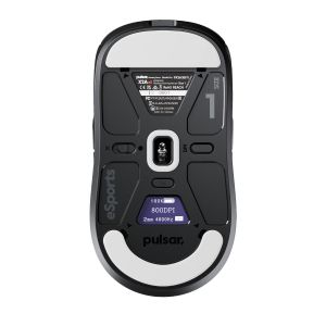 Pulsar Wireless Gaming Mouse X2A v3 eS Size1 Black 8K, OLED Display, Tournament Edition