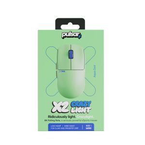 Pulsar Wireless Gaming Mouse X2 CrazyLight Aqua Zest 8K