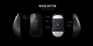 Lamzu професионална геймърска мишка INCA 8K - Wireless Gaming Mouse - Black