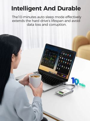 Orico външна кутия за диск Storage - Case - 2.5 inch 5Gbps USB-C Transparent - TX25C3-GY-BP