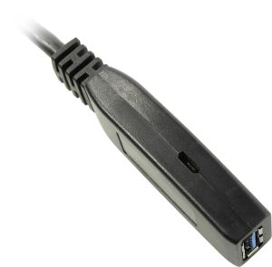 VCom Кабел удължение USB 3.0 AM / AF Active Extension Cable 5M Black - CU827A-5.0m