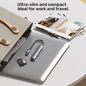 Unitek USB3.0/2.0 HUB 4 port - USB-C input - H1208B