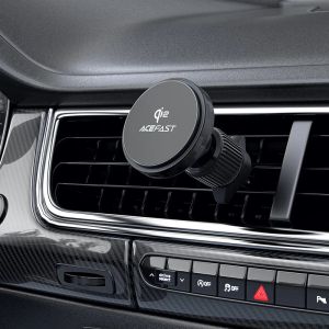 Acefast Стойка за телефон за кола Car phone holder - for Air vent, Magnetic Qi2 Wireless Charging - D33 Qi2 - Black