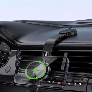 Acefast Стойка за телефон за кола Car phone holder - Magnetic Charging, 360 degree - D37 Black