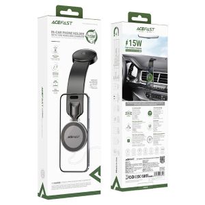 Acefast Стойка за телефон за кола Car phone holder - Magnetic Charging, 360 degree - D37 Black