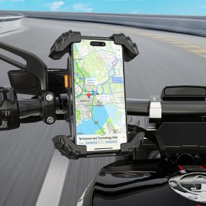 Acefast Стойка за телефон за колело Bicycle phone holder - Anti-skid, Shock-Absorbing - D23 - Black